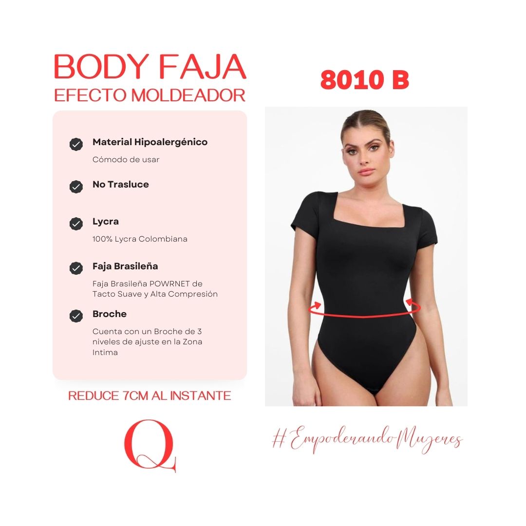 BLUSA BODY FAJA REDUCTOR-MODA COLOMBIANA