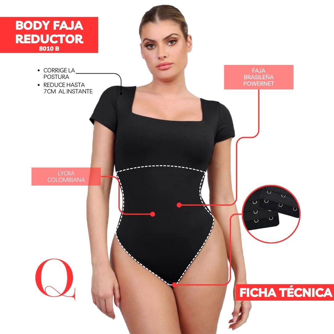 BLUSA BODY FAJA REDUCTOR-MODA COLOMBIANA